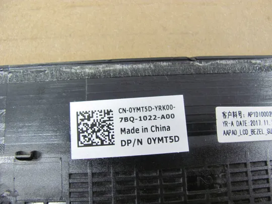 номер0808-3 рамка матриці 0YMT5D AP1D000200 для Dell Precision 7510 7520 P53F оригінал Продаж