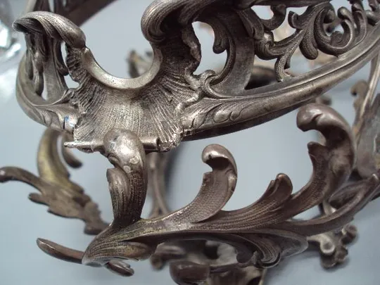 Фруктовница серебро 800 проба вес 1,490 кг размер 15,4х14х15,2х22 см внутр. 21х26 см №13483 Характеристики