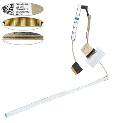 фото, Шлейф матриці для ноутбука HP (16-D, 16-E, TPN-Q264, Q263), 40pin 144hz 165hz LED (DD0G3MLC120)
