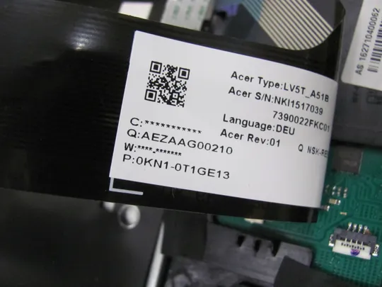 738-6 Кришка панель палмрест тачпад 13N1-3PA04010 клавіатура робоча  EAZAAG00210 для Acer TravelMate P2510 оригінал Характеристики