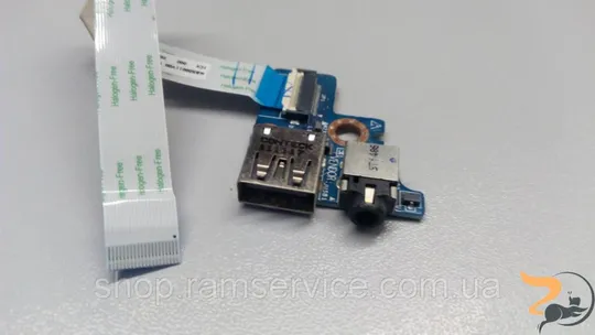 Usb плата, аудіо вихід, для ноутбука HP Folio 13-1000eo, ls-8042p, б/в Ціна