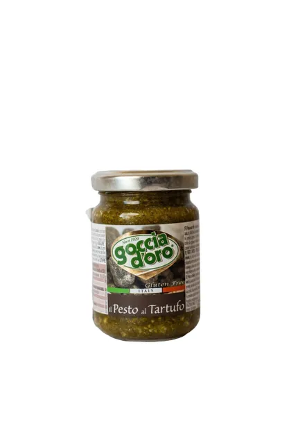 фото, Соус Песто з трюфелями Goccia d'oro - Соус Pesto - 0,13 л (ІТАЛІЯ) - ОРИГІНАЛ