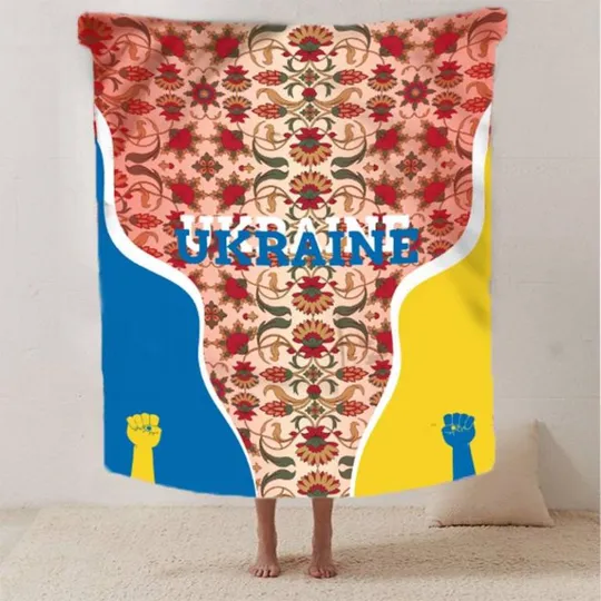 Купити Плед 3D патриотический в Петриковской росписи Магия народной росписи 2638_B 12548 135х160 см