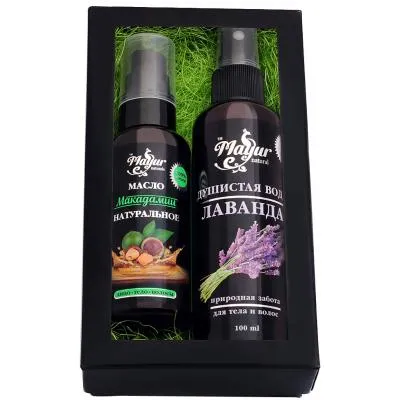 Набор косметики Mayur Масло макадамии 50 мл + Душистая вода Лаванда 100 мл (2200160407055) Ціна
