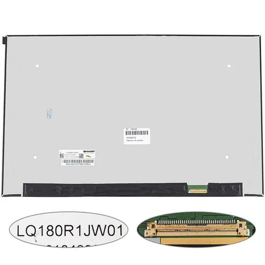Матриця 18.0&quot; LQ180R1JW01 (2560 * 1600, 40pin (eDP, IPS, 240Hz), LED, SLIM (без додаткової панелі), матова, роз&#039;єм справа внизу) Ціна