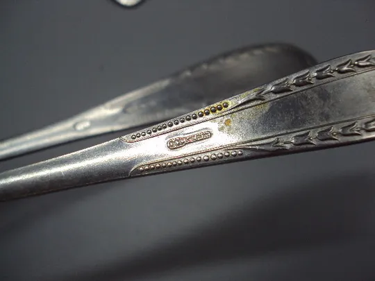 Столовые приборы ложка и вилки столовая и десертная ДСС нерж цветы колокольчики нержавейка №18620в На торгах