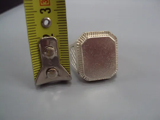 Купити Кольцо перстень прямоугольник печатка серебро Украина вес 11,29 г 21-21,5 размер 21х18,5х15мм №15437