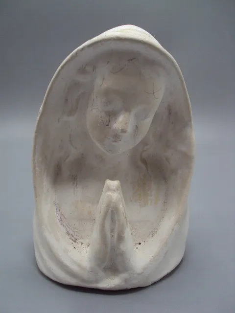 Фигура лтяжелая гипс статуэтка Божья Матерь Мария Богородица молится бюст высота 14,5 см №15606МЯ Ціна