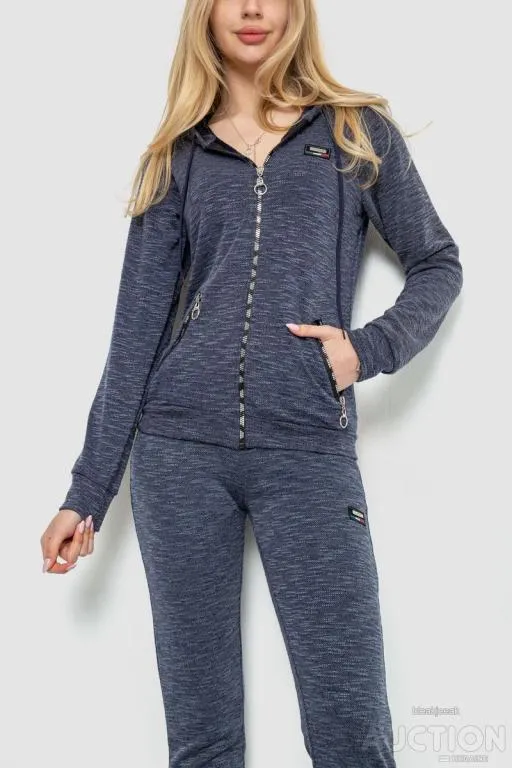 Купити Спорт костюм женский, цвет темно-синий, 244R0001-1