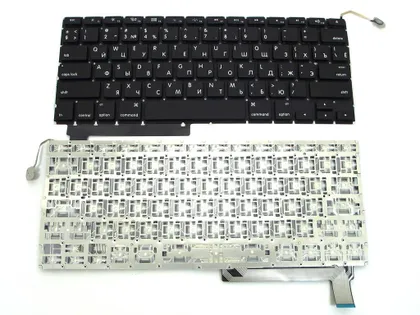 фото, Клавиатура для APPLE MB985 Macbook Pro (RU BLACK с подсветкой клавиш, Горизонтальный Enter!).