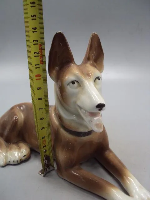 Купити Фигура фарфор статуэтка Германия собака овчарка собачка высота 13,7 см, длина 21,4см скольчик №13993