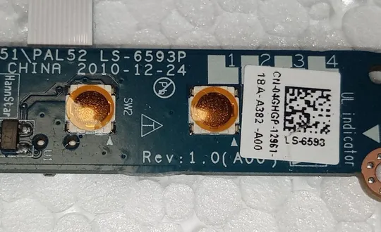 Кнопки аудіо з ноутбука DELL Latitude E6420 04GHGP LS-6593P Недорого