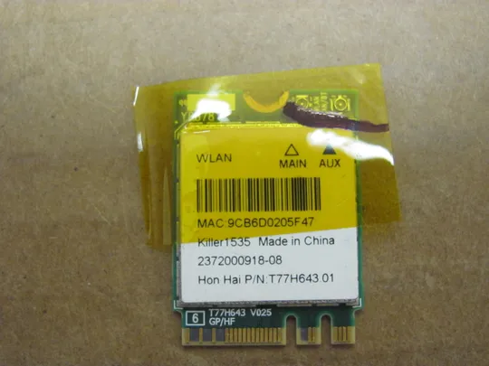 номер0945-27 WI-FI модуль адаптер T77H643.01 KILLER 1535  для  MSI GS73 GS73VR оригінал Ціна