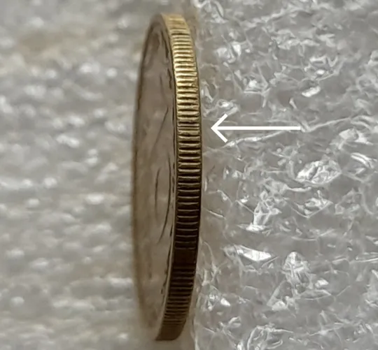 (2035) 10 копійок 2002 брак гуртильного кільця на 12 год.(10 копеек 2002 брак гуртильного кольца) Ціна