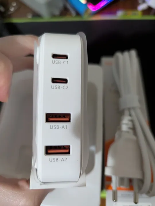 Toocki GaN 67W зарядка блок живлення зарядна станція 67Вт Type-C Type-A Інтернет-аукціон