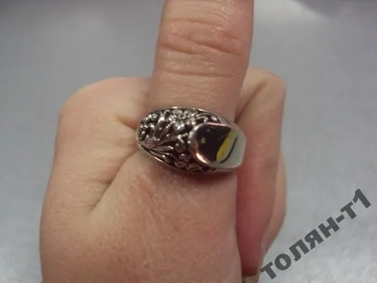 кольцо женское узор цветок цветочек серебро 925 проба Украина вес 4,72 г размер 16,5 №15051 Інтернет-аукціон