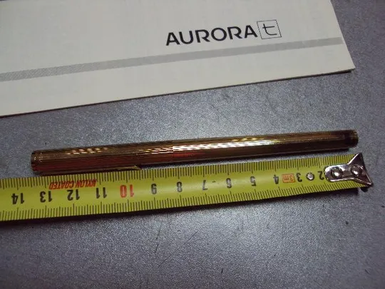 Перьевая ручка Aurora Vermeil серебро 925 проба позолота в коробке с документами вес 17,72 г №312 Продаж