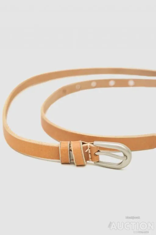 Ремень женский тонкий, цвет бежевый, 196R15Y0W15 Продаж