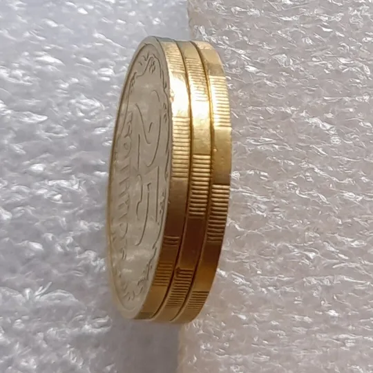 (3578) 25 копійок 1992 3БАм тріщина в металі монети на реверсі - 3 монети одним лотом (25 копеек 1992 3БАм брак) Недорого