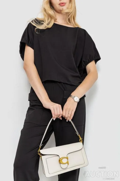 Купити Костюм женский повседневный однотонный, цвет черный, 115R0447-1