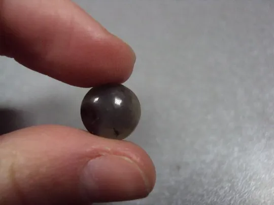 Купити Камень агат мутно-сероватый цвет круглый для ювелирных изделий вес 0,61 г диаметр 11 мм №13254