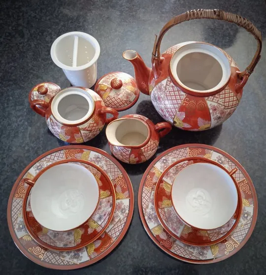 Сервіз на дві персони Дві Гейші порцеляна літофанія Японія Yf 04 Де купити