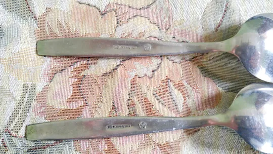 Ложки столові 2шт старі радянські нержавіюча сталь Вживане З аукціону