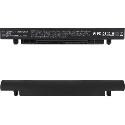 фото, Батарея для ноутбука ASUS A41-X550A (X450, X550 series) 14.4V 2800mAh Black (Сумісна з A41-X550A 15V 2950mAh) (LG/ Samsung/ Sanyo)