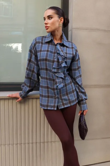 фото, Сорочка жіноча сьют блакитна