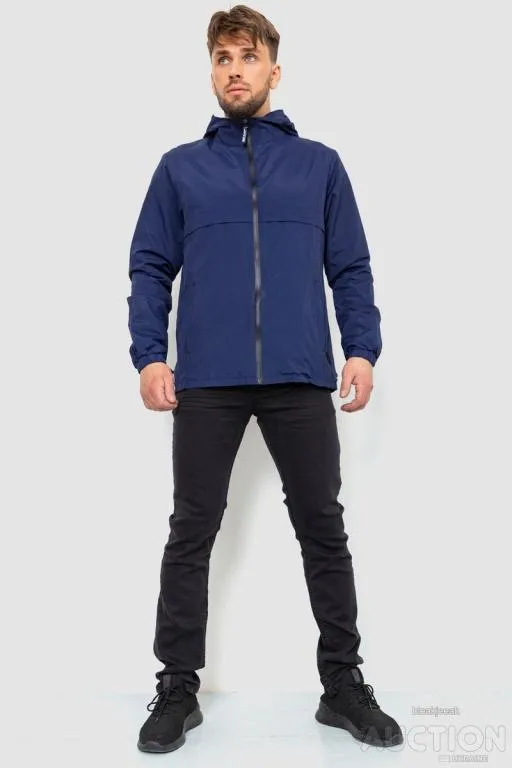 Купити Ветровка мужская на подкладке, цвет темно-синий, 243R06887