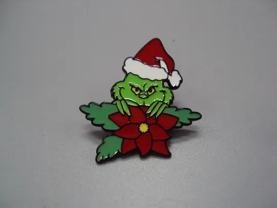 Значок пін мультфільм Як Ґрінч украв Різдво Грінч усміхається знак брошка №18484 Ціна