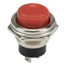 Кнопка DS-212, OFF-(ON), 2pin, 3A 250V, червона Ціна