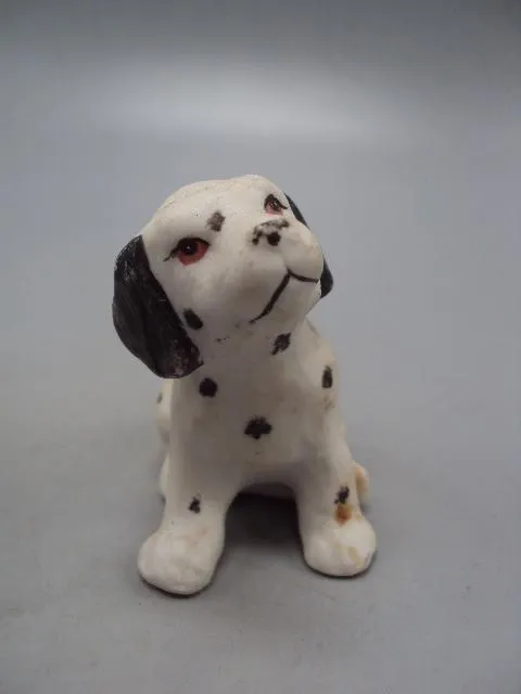 Фигура фарфор статуэтка миниатюра собака щенок далматин собачка далматинец высота 5,8 см №11172 З аукціону