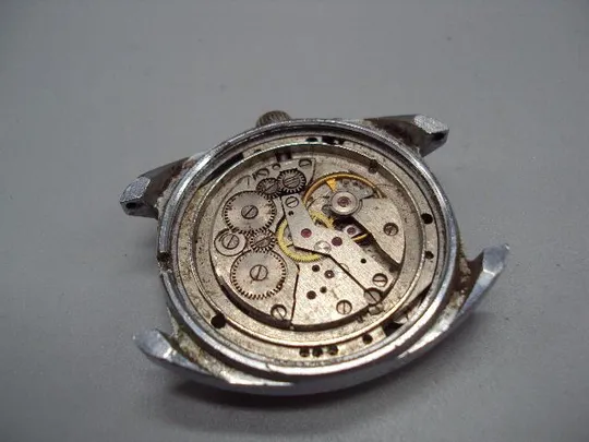 Мужские наручные часы Слава календарь 27 камней ссср без задней крышки не на ходу №14652 Де купити