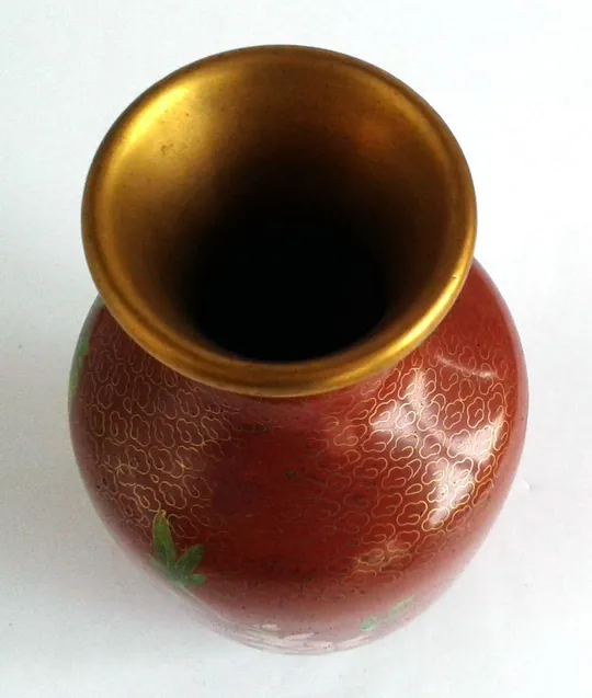 Антикварна колекційна ваза клуазоне Cloisonne латунь #1 Продаж