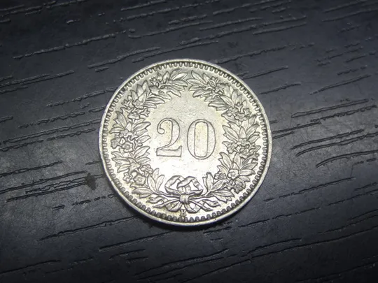Купити 20 рапенів 1962 Швейцарія