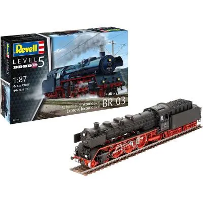 Купити Сборная модель Revell Экспресс локомотив BR03 с тендером уровень 5, 1:87 (RVL-02166)