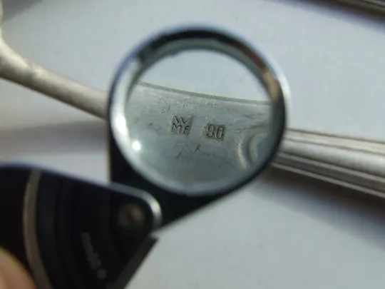 Ложка веделка посріблення вага 130 гр. Германія ВМФ-90 роз.-21 см. 1920-40 рр.. Де купити