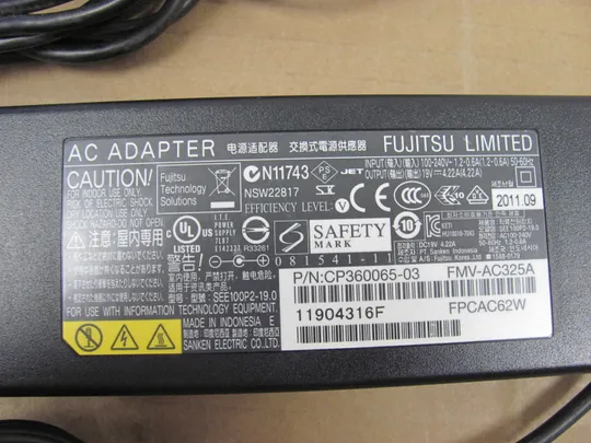 Блок живлення FUJITSU  ADP-80NB 80W 19V 4.22A 5.5*2.5mm Можливий ОПТ від 10шт ціна договірна! Інтернет-аукціон
