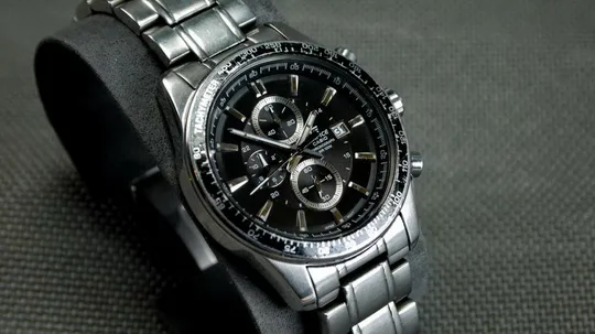 часы Casio Edifice Chronograph All Stainless Steel (нержавеющая сталь) 45mm, WR 100m model:EF-547D-1 Продаж