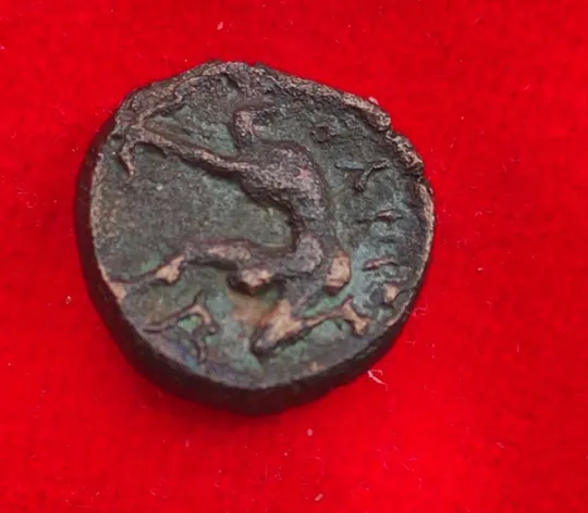 Купити Монета Ольвии Лучник богиня Тихе, есть надпись, редкая 350 год до н.э. bn772.