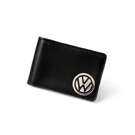 Обкладинка для автодокументів з логотипом &quot;Volkswagen&quot; чорна з посрібленням. Ціна