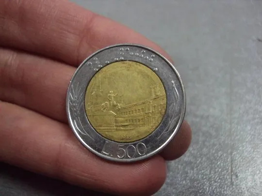 Купити монета италия 500 лир 1985 №9272