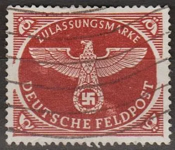 1942 - Рейх - Польова пошта Mi. 2 A гаш Ціна