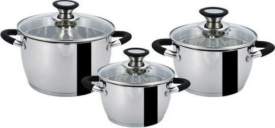 Набор кастрюль Gusto Premio GT-1303-06-2 6 предметов Ціна