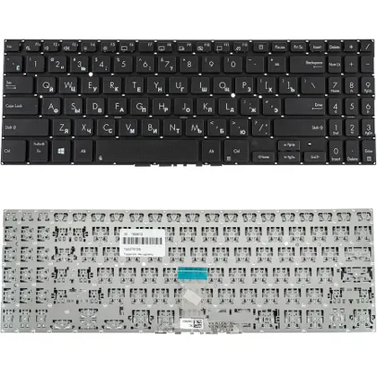 фото, Клавіатура для ноутбука ASUS (B1500 series) rus, black, без фрейму