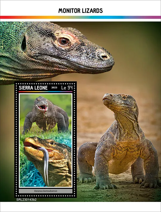 Купити Сьерра Леоне-Вараны-2023.Чистый полный красивый комплект.MNH.