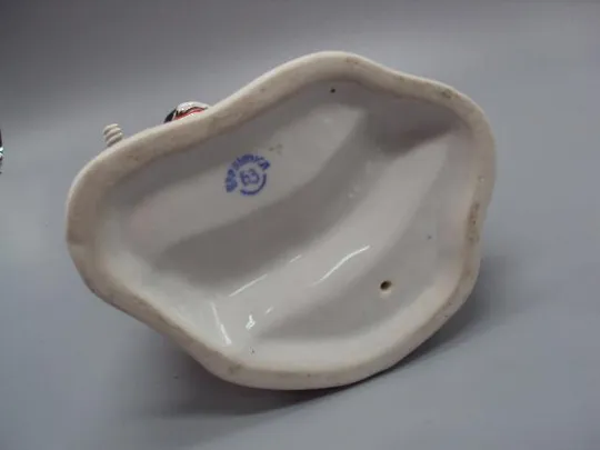 Фигура фарфор статуэтка Барановка девушка у плетня с коромыслом 1960 г. целая РЕДКАЯ 27 см №1358 Де купити