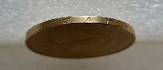 (4823) 1 гривня 2006 різновид викрошки у "2" слова "2006" на гурті + "крокодил" на аверсі (1 гривна 2006 брак) Недорого