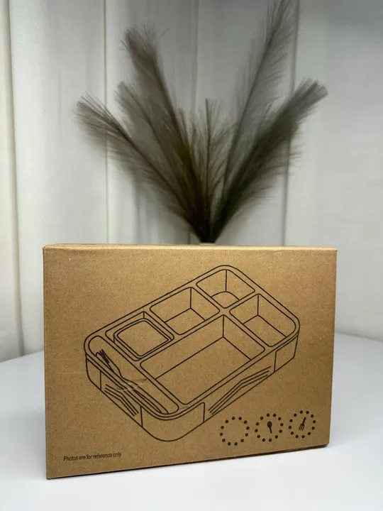 Пластиковий синьо-жовтий ланч-бокс з 5 відділеннями(21) Ціна